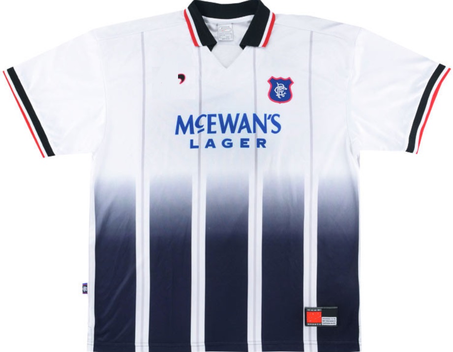 Camisa retro Rangers FC 1997 1999 II Away jogador
